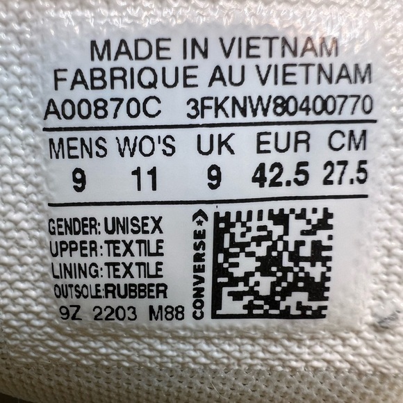 Converse Chuck Taylor All Star OX  Lugged 2.0 High  Top Sneakers  Unisex - Picture 8 of 9